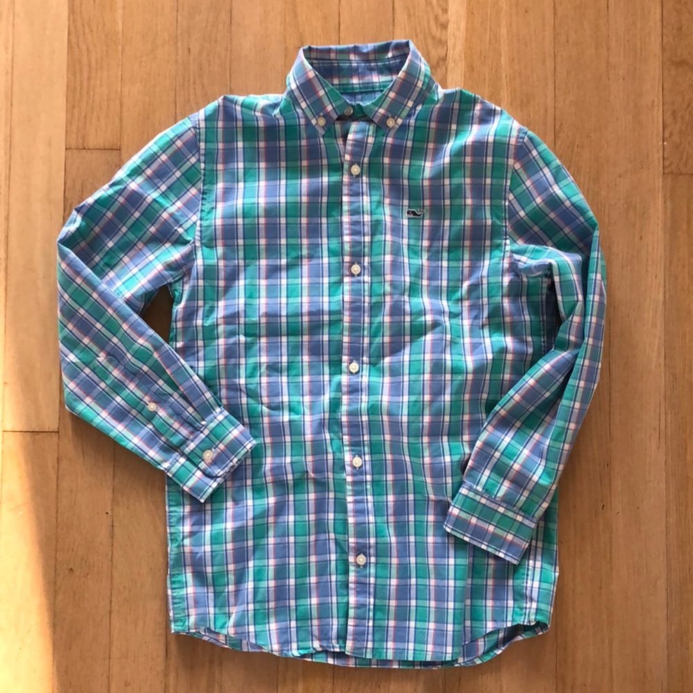 Vineyard Vines Boys Button up dress shirt size 8-10